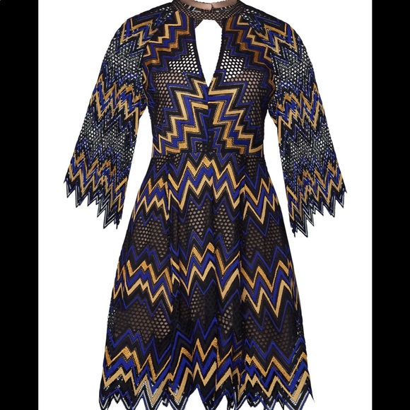 🤗SOLD🤗 BCBGMaxAzria Selena Lace Halter Dress - Picture 2 of 8